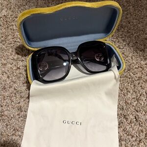 Gucci Black Square Sunglasses